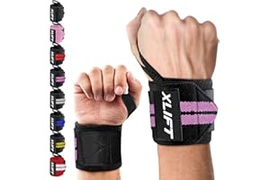 XLIFT 2 Muñequeras Gym - Muñequeras Crossfit - Accesorios Gym - Muñequera para Levantamiento de Pesas - Wrist Wraps - Muñequeras Deportivas para Hombres y Mujeres