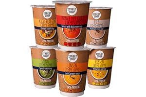 STREET SOUP Suppenkur 3 Tage, 15 vegane Cremesuppen zum Abnehmen & Detox, 100% natürlich, Low Carb & 20% Protein (15 Becher, ergibt je 300 g Suppe)
