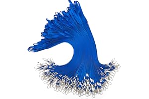 Segus Porta Badge da Collo, Laccio Portachiavi Collo, Cordino da Collo con Fibbia Girevole, Cancelleria e Prodotti per Ufficio, Cordino per Portachiavi, Badge Portanome (Blu, 100 Pezzi)