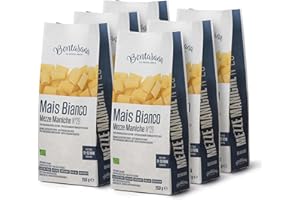 Bontasana· Mezze Maniche 100% Farina Di Mais Bianco- Pasta Senza Glutine, Trafilata A Bronzo Ed Essiccazione Lenta A Bassa Temperatura con le fondamenta di una Pasta Biologica Italiana- 6 x 250gr