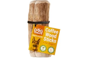 Natural Dog Treats - Naturalna kość do żucia z drewna kawowego dla psów i szczeniaków - drewno do żucia dla psów - gryzak do żucia dla psów - zabawka do żucia dla psów z drewna kawowego - zabawka dla