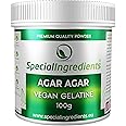 Agar Agar In Polvere 100 g Qualità Premio (Etichette e istruzioni Italiane)