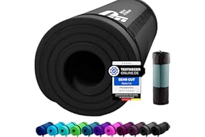 REFIT FITNESS Sportmatte Comfort-Max 190 x 60 x 1.5 cm [PainProtect & SmartCell NBR] Yogamatte Rutschfest + Tragegurt - Gymnastikmatte - Matte für Sport Yoga Gymnastik Pilates - Jetzt Farbe wählen