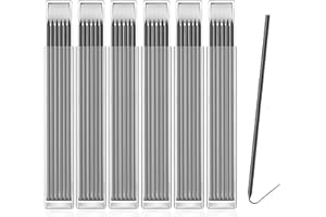 AWITHZ 48Pcs 2.8mm Carpenter Pencil Refills Solid Replacements for Tracer & Pica Pencils Waterproof Deep Hole Marking Tips for Woodworking, Construction & Building