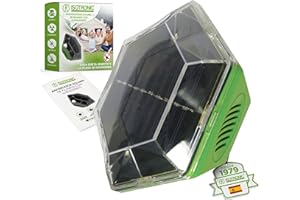 ISOTRONIC Ahuyentador ultrasónico Solar contra Palomas, gorriones, gaviotas, Cuervos, Gatos | con ultrasonidos y Flash | Espanta Gatos, Aves | Apto para balcón, jardín, terraza y Cultivo