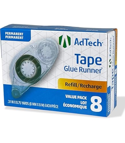 American Crafts Sticky Thumb Adhesive Refills - 3 Pack Permanent Solid