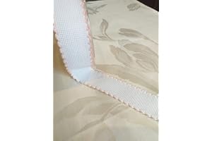 NASTRIFICIO ROSSI SAS Nastro Tela aida punto croce Ortensia (53 mm, rosa 008)