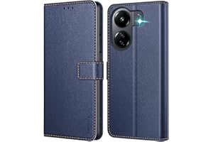 Ganbary Funda Compatible con Xiaomi Redmi 13C/ Poco C65, Funda Tapa Libro Movil Carcasa PU Cuero Funda para Xiaomi Redmi 13C/ Poco C65 [Protección Completa] [Ranura Tarjeta][Función Soporte], Azul