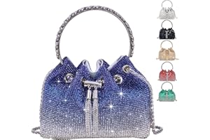TOPALL Bolso Fiesta Mujer,Bolso de Fiesta Pequeña, Bolso de Mano Noche,Bolso de Mano para Mujer con Purpurina, Bolso Cruzado, Bolso de Novia para Boda, Evento, Citas, Cóctel