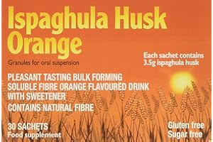 Ispaghula Husk Orange Drink Sachets, Pack of 30