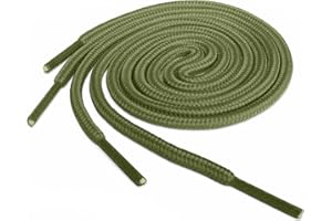 LACESTAR Round Shoe Laces for Trainers Boots Hi-tops Football Boots Coloured Cord Laces Shoelaces New Suitable for all brands of shoes for Adults or Kids