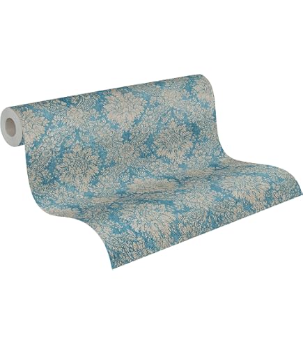Rasch Papier Peint Intissé Trianon XIII 570823 – Motif Classic-chic Rose Et Marron – Rouleau 10,05m X 0,53m – Baroque, Ornements