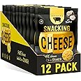 SERIOUS PIG - Crunchy Snacking Cheese Snacks, Keto Friendly, High Protein, Low Carb, Gluten Free, Vegetarian, Pub Snacks, Made from 100% Real Italian Cheese (Truffle) (12 x 24g)