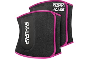 SYXUPAP Ceinture de Sudation Femme Homme Ceinture Sudation Fitness Ceinture Abdominale Musculation Réglable Néoprène Coloré 3 Taille