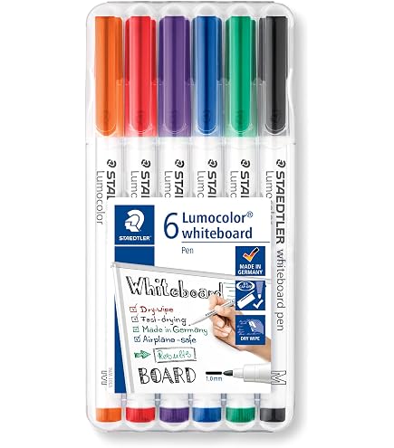 STAEDTLER Lumocolor Permanent Glasochrom Dry Marker Pencils - Red, Pack Of 12 - View #8