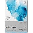 Winsor and Newton Watercolour Paper Pad, A5, 12 Sheets, 300 g/m�, Glue Bound, Cold Pressed, Acid , Mixture of 25 Percent Cotton and Cellulose Fibres, Natural White