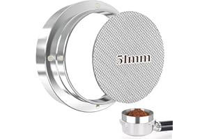 NEUTYPECHIC Anillo Dosificador de Café de 51mm Magnetismo Superfuerte, Anillo de Embudo Dosificador Cafe con Filtro Café, Embudo Dosificador Café Fácil Limpiar, Dosificador de Café Molido Escabroso