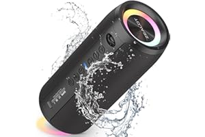 ZEALOT Cassa Bluetooth 40W,Altoparlante Portatile Impermeabile IPX6,Cassa Bluetooth 5.2 Wireless con Luci a LED,Bassi Profondi, AUX,Carta di TF,per Viaggi/Esterno