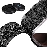 Hoiny Klettband Selbstklebend, 5M Klettverschluss Klettband, Selbstklebend Klettband Extra Stark Klett Doppelseitiges Klebeba