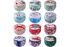 SOSINYA Świece aromatyczne, 12 Unids Świece aromatyczne Świece prezentowe Aromaterapia wosk sojowy naturalne świece podróżne Odpowiednie do sypialni łazienkowej jogi (Mix C)