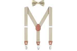 WANYING Enfants Bébé Garçon Fille Bretelle pour 1 à 8 ans, 3 Clips Y-forme élastiques regolabile Bretelles pour Baby