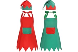 maxToonrain Aprons for Adult Kids, Chistmas Gift Santa Father ELF BBQ Kitchen Cooking Party accessories Apron for Men/Women/KIDS …