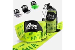 ‎ARES FIGHTWEAR Ares Fightwear® Profi Bandage Boxen 2er Set [4,5m] inkl. Wäschenetz I Maximaler Schutz & Fester Halt Dank Flex-Fit Material I Boxbandagen für sichere Kämpfe I Box Bandagen für Männer & Frauen