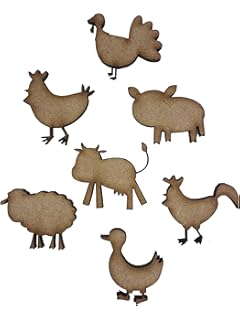 large mdf animal shapes