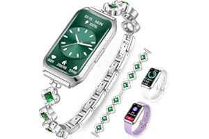 Homailida Smartwatch Damen, 1.47" HD-Display Sportuhr Fitnessuhr Menstruationszyklus Herzfrequenz/SpO2/Schlaf, IP68 Wasserfest Sportmodi Smart Watch für iOS Android