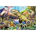 Sitodier Dinosaur Puzzles for Kids, 100 Piece Jigsaw Puzzles for Kids Ages 4-8, Learning Educational Puzzle Toys for Toddlers Boys Girls 4 5 6 7 8 Years Old