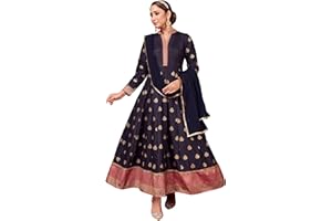 ELINA FASHION Indian Kurti für Damen Dupatta | Kunstseide gewebte Kurta Kurtis Tunika für Damen