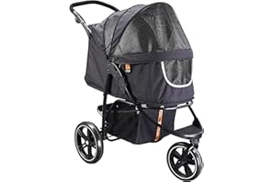 My Duque Cooper - Poussette pour Chien et Buggy pour Animaux | 32 kg | Panier Chien, Poussette Chien et Poussette Chat, Pliable avec Poignée Soft Touch Réglable sur 3 Niveaux et Rangement
