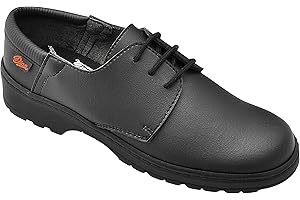 Dian Buty robocze ultralekkie, antybakteryjne, antypoślizgowe trenażer bezpieczeństwa, idealne dla szpitalów, pracowników opieki zdrowotnej, kuchni i sprzątania, Niza czarne 46