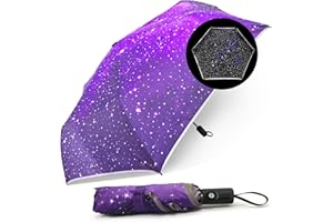 ROSERROSE Regenschirm Kinder Reflektierend, Wasserdichte Stock Regenschirme, Ultraleicht, Kinderschirm Mit Safety Reflektoren, BelüFtet Winddicht, Kinder Regenschirm