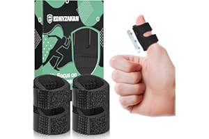 EDNYZAKRN 5Pcs Daumenschienen für Trigger Finger - Arthritis, Finger Unterstützung für Zeigefinger - Mittelfinger - Ringfinger - kleinefinger (Schwarz)