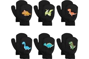 BONU Guanti per bambini - Guanti Elastici Caldi Invernali Guanti Elasticizzati Unisex per Ragazzi e Ragazze di 1~4 anni