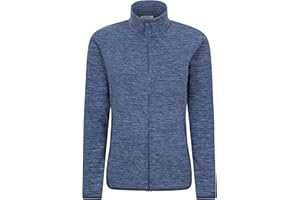 Mountain Warehouse Snowdon Womens Full Zip Fleece - Lightweight Ladies Sweater Top, Breathable Baselayer, Antipill - Best for Spring Summer, Camping & Hiking