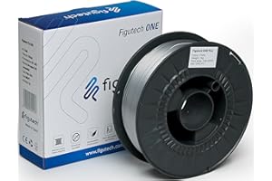 Filamento PLA 1.75mm 1kg Plata, Figutech ONE filamento 3D, precisión +/- 0.02mm, PLA optimizado para impresora 3D, alta adherencia y resistencia, fluidez mejorada