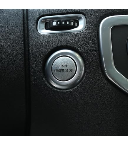 Aluminum Start Stop Button Cover For Toyota Tacoma 2016-2021 – Red Accent Sticker - View #4
