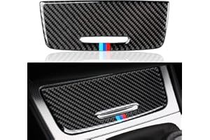 OYDDL Autocollant en fibre de carbone pour boîte de rangement de voiture compatible avec BMW E90 E92 E93 2005 2006 2007 2008 2009 2010 2011 2012 Accessoires