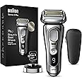 Braun Series 9 Pro, Rasoio Elettrico Barba Rifinitore di precisione, Custodia da Viaggio in tessuto, Batteria Litio Ion, 100%