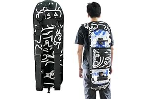 QOPET Skateboard Rucksack aus verdicktem 900D Oxford, Cruiser Board Tasche wasserdicht Elektrische Skateboard Tasche faltbar Rucksack für Skateboarding