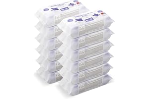 by Amazon Sensitive Baby Wipes 672 Wipes, Unscented, 12 Pack of 56