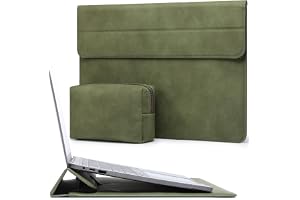 HYZUO 13,3-14 Tum Laptopväska Fodral med Stativfunktion, Oliv