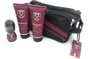 Body Care Brands Official Licensed Football Canvas Bag Set. New 2022 West Ham Gift Set. Great West Ham Gift For Dad and Adults, Black