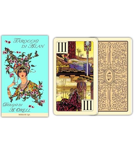 Dal Italia Tarot-Karten Set – Farbenfroh, 14,5x7,5x2,5 Cm, Mit Einzigartigen Künstlerischen Designs