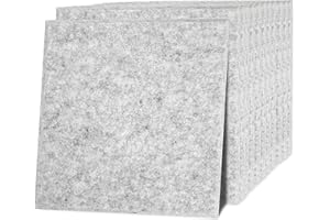 JOLITAC 12 Stück Akustikplatten Akustische Schalldämmplatten Schallabsorber Platten Akustikpaneele zur effektiven Akustik Dämmung Schallschutz für Studio Hause ca. 30x30cm (Hellgrau)