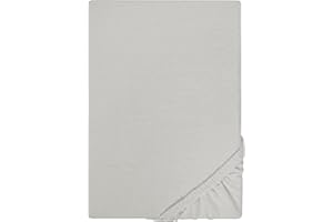 biberna Jersey-Spannbetttuch 0077155 sturmgrau 1x 140x200 cm - 160x200 cm