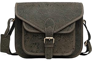 J. Wilson London Designer Genuine Real Distressed Vintage Leather Handmade Women Crossover Shoulder Messenger Bag Handbag