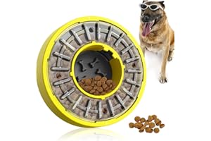 RUXAN Slow Feeder Dog Bowl Large, Interactive Dog Toys for Boredom, Rotating Dog Puzzle Toys Training Funny Feeding Non Slip Dog Bowls for Large/Medium/Small Dog